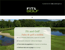 Tablet Screenshot of fitandgolf.com
